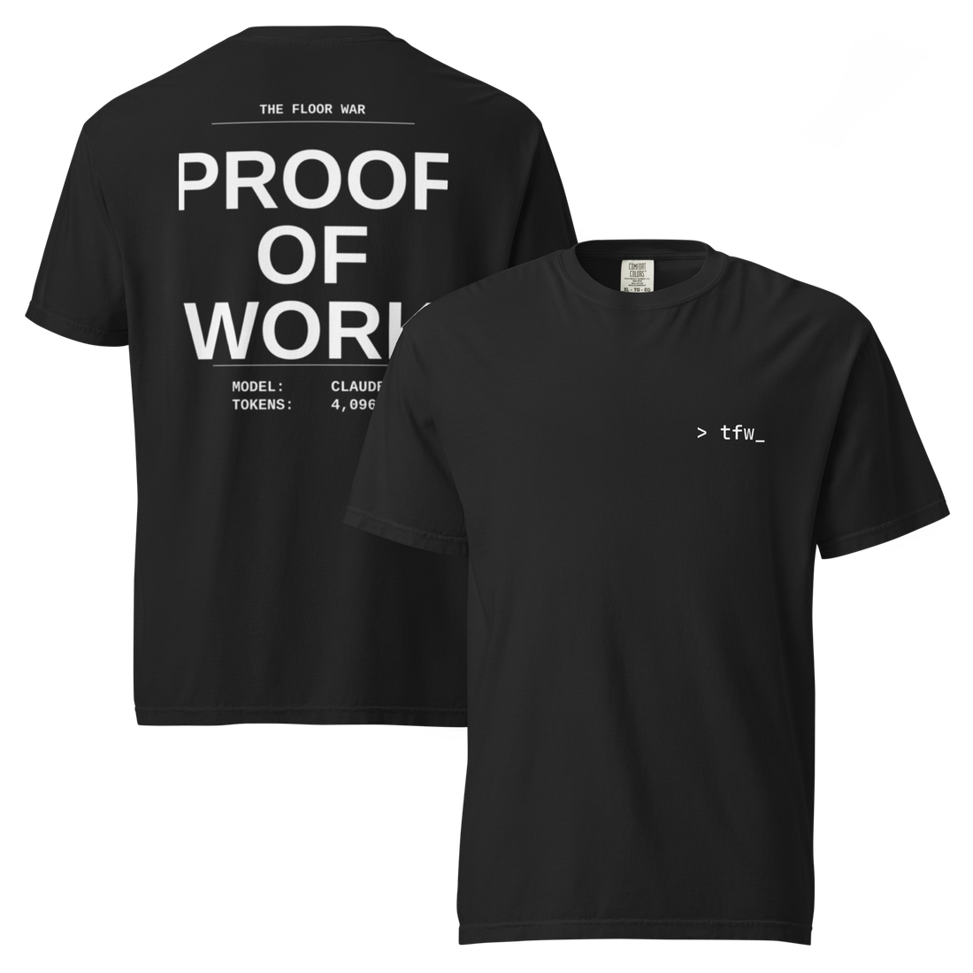 Vol. 02 — Manifesto tee with tfw_ chest mark